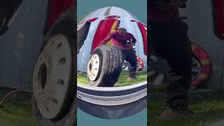 I never recommend doing this with a tire unmounted foryou bigtires youtubeshorts tips [upl. by Kilah]