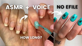 DIY Nails BIAB Gel Overlay from Beginning to End  No E File  ASMR  Minimal Editing [upl. by Aisetal]