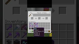 Best Enchantments for BOW in minecraft AnujGamix viral shorts [upl. by Bald316]