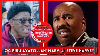 OG PIRU Ayatollah Marv Call Out Steve Harvey The Nation of Islam Linked You To The Crips Part 5 [upl. by Alrep]