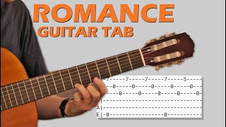 Romance Romanza  Guitar Lesson with TAB  Classical Guitar [upl. by Lorimer]