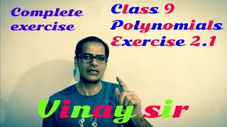 Exercise 21 Polynomials class 9  chapter 2 Polynomial NCERT class 9 solutions  vinaysir2680 [upl. by Terese987]