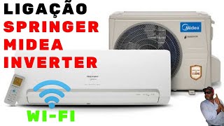 LIGAÇÃO ELÉTRICA AR CONDICIONADO SPRINGER MIDEA INVERTER WIFI [upl. by Klarrisa984]