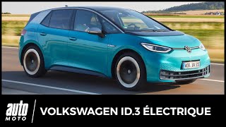 Essai Volkswagen ID3 électrique  notre avis au volant [upl. by Koenig]