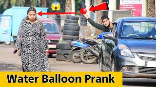 Throwing Water Balloons From Car  Prakash Peswani Prank [upl. by Savina409]