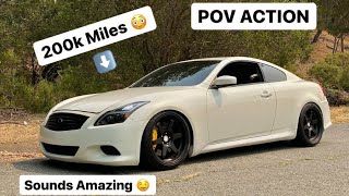 G37 HITS THE BACKROADS 😳 POV ACTION [upl. by Oren]