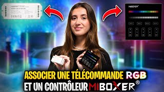 MiBoxer  Appairer un contrôleur et une télécommande pour ruban LED RGB [upl. by Leena]