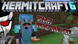 Hermitcraft VI  TAG Youre it amp Trident Shop  Lets play Minecraft 113  Episode 7 [upl. by Milzie]