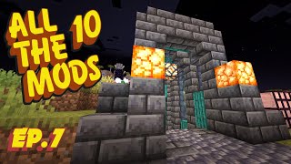 Upgrading Spawners in ATM 10 Ep7 Minecraft Mod Pack [upl. by Nosyrb]