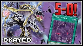 50 Zombie World Doomking Control Negate and BANISH NO ELDLICH YuGiOh Master Duel [upl. by Eillim136]