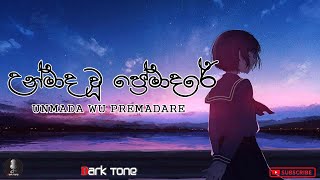 Unmada Wu Premadare  උන්මාද වූ ප්‍රේමාදරේ Lyrics  Cover Version  sinhala songs [upl. by Aikemet]