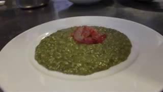 Riso con pesto di menta e crudo di gamberi rossi [upl. by Eelime]