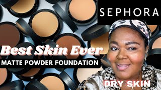 Sephoras Best Skin Ever Matte Powder Foundation Review on Dry Skin  The Beautie Cypher [upl. by Ahern]