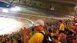 Germans sing and get Brazilian supporters applause [upl. by Dorolisa]