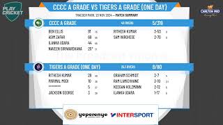 CCCC A Grade v Tigers A Grade One Day [upl. by Tabshey310]