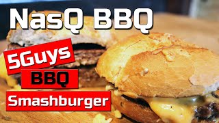 NasQ BBQ  Hoe maak je een Smashburger op de BBQ [upl. by Ytsenoh92]