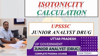 UP Junior Drug Analyst Preparation 2024  UPSSSC Junior Drug Analyst Course  UPUMS Vacancy [upl. by Mussman]