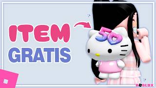 COMO PEGAR BOLSA DA HELLO KITTY GRATIS LIMITED NO ROBLOX  MAPA MY HELLO KITTY CAFE [upl. by Natty]