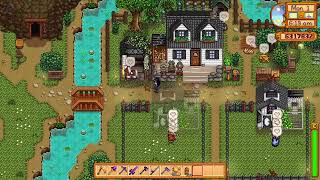 Stardew Valley  Ambient play StarTop Hills Summer Year 5 Day 1 [upl. by Fennie]