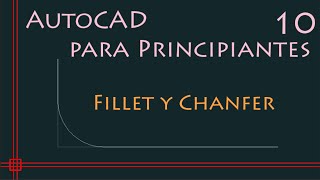 AutoCAD 2D curso completo  10 comandos FILLET e CHANFER modificar cantos [upl. by Modesta]