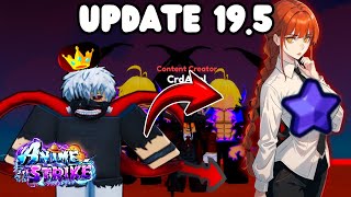 MINI UPDATE 195 ANIME STRIKE SIMULATOR roblox [upl. by Naresh807]