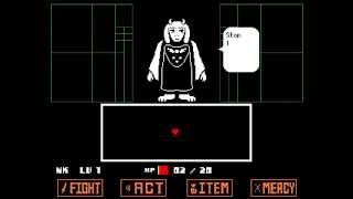 Undertale  true pacifist Toriel fight with full dialogue [upl. by Sidnal]