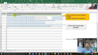 Excel Vorlage Liste mit Links aus Chrome umwandeln in ExcelListe mit aktiven Links [upl. by Most]