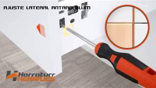 Blum Tandembox Antaro  Ajuste lateral y Altura  Herraturr [upl. by Attenov]