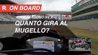 Aprilia Tuono V4 X quanto va forte una naked al Mugello On Board da paura con Lorenzo Savadori [upl. by Louie]