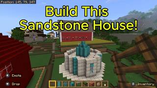 Lets Build This Sand Stone House In Minecraft [upl. by Berton]