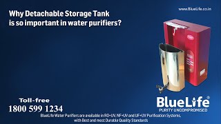 Why Detachable Storage Tank is so Important in Water Purifiers Tollfree 18005991234 for details [upl. by Lleinnad]