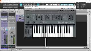 Free VST Bass Synth Arpeggiator  TAL BassLine [upl. by Vescuso36]