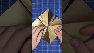 Origami Schleife basteln  How to fold a paper bow  Einfache Papier Schleife falten für Geschenke [upl. by Bink]