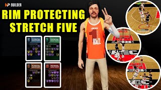 70 RIM PROTECTING STRETCH FIVE BUILD 1ST OFFICIAL NBA 2K22 NEXT GEN BUILD Best 2Way Facilitator [upl. by Naujet]