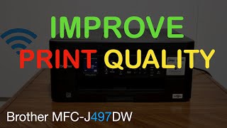 Brother MFCJ497 Improve Print Quality [upl. by Enilemme]