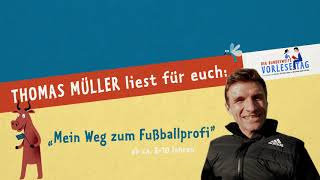 Vorlesetag 2020 Thomas Müller liest aus quotMein Weg zum Fußballprofiquot beim Vorlesefestival [upl. by Constantine]