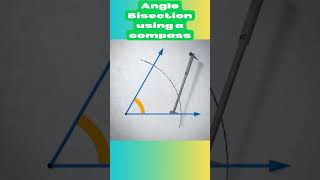 Angle Bisection using a compass maths studyhacks [upl. by Bunch757]