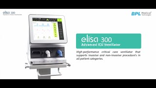 BPL Lowenstein Elisa 300 Ventilator [upl. by Olegnalehcim832]