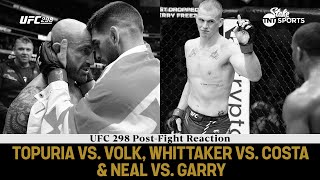 UFC298 PostFight Reaction  Topuria vs Volkanovski amp Ian Garry calling out Colby Covington 🔥😮‍💨 [upl. by Olbap997]