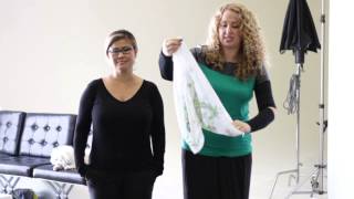 How to Tie a Short Scarf Around a VNeck  Fashion amp Scarves [upl. by Ladiv]