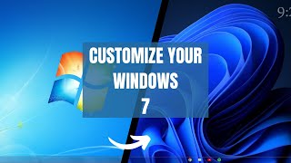 Customize Your Windows 7 Looks Like Windows 10 [upl. by Airdnax]