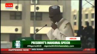 Nigeria President Muhammadu Buharis Inaugural Speech  Part1 290515 [upl. by Amor]