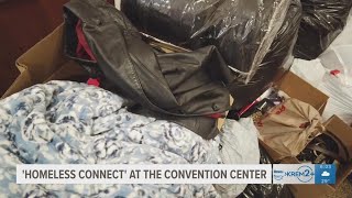 Homeless Connect event held at Spokane Convention Center [upl. by Ilojne]