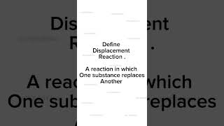 Understanding Displacement Reactions Chemistry Explained in a Short [upl. by Cacilie709]