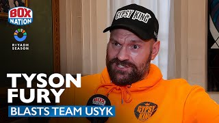 quotYou Have F My Careerquot  Tyson Fury RAGES Ahead Of Usyk Rematch [upl. by Nerac]