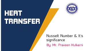 Nusselt Number and its Significance [upl. by Ahsetra]