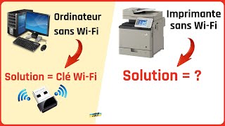 Comment connecter par WiFi une imprimante qui na pas de WiFi intégré [upl. by Franny]