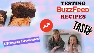 TESTING BUZZFEED TASTY ULTIMATE BROWNIES  TASTE TEST [upl. by Pegg]