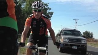 Driver harasses cyclists as cameras roll [upl. by Knah]