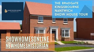 David Wilson Homes  The Bradgate  Kingsbourne Nantwich Cheshire by Showhomesonline [upl. by Stoops]